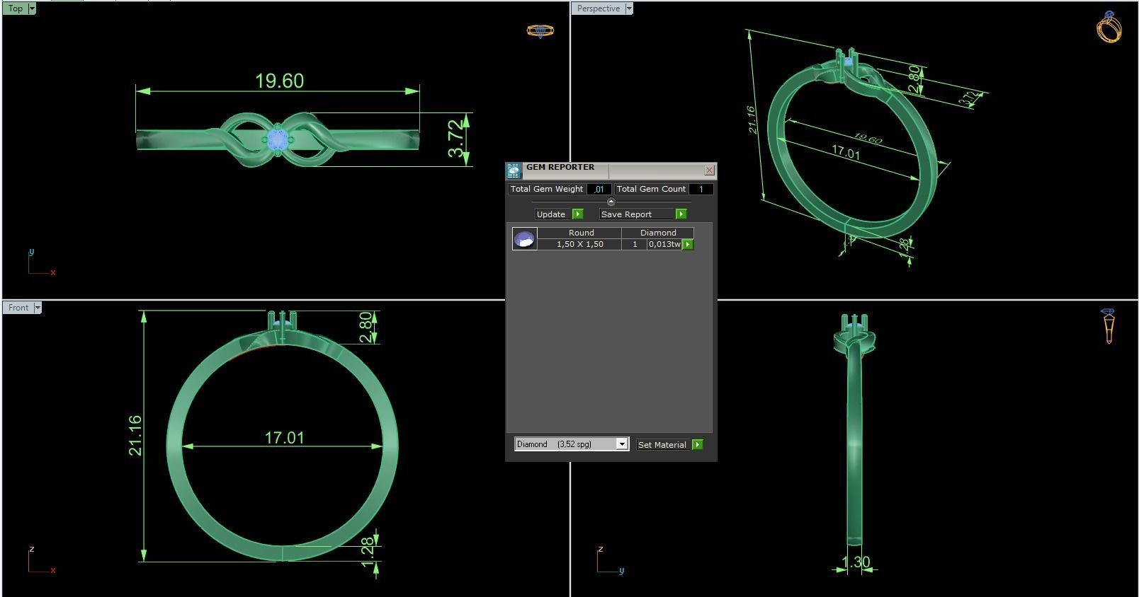 Minimalist Ring 747 3D print model_9