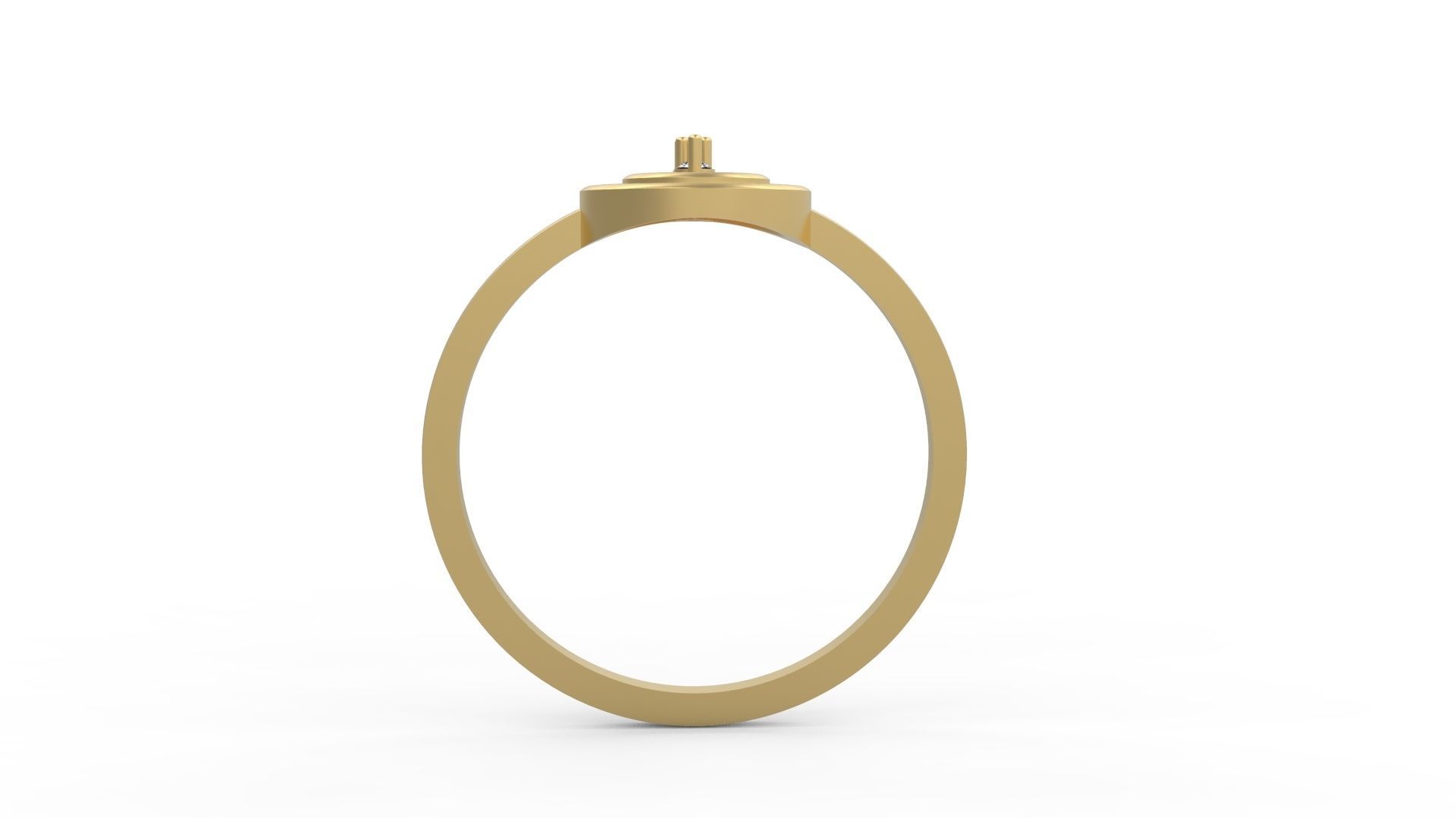Minimalist Ring 751 3D print model_1