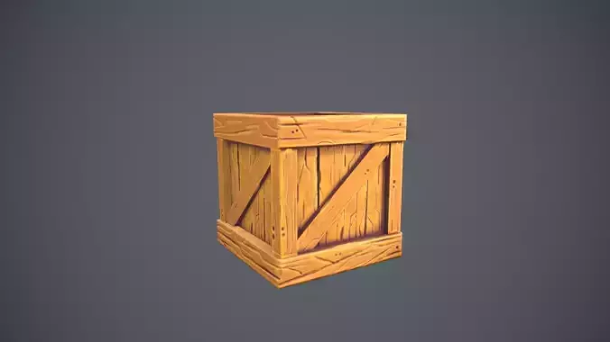 Stylized Wood Crate
