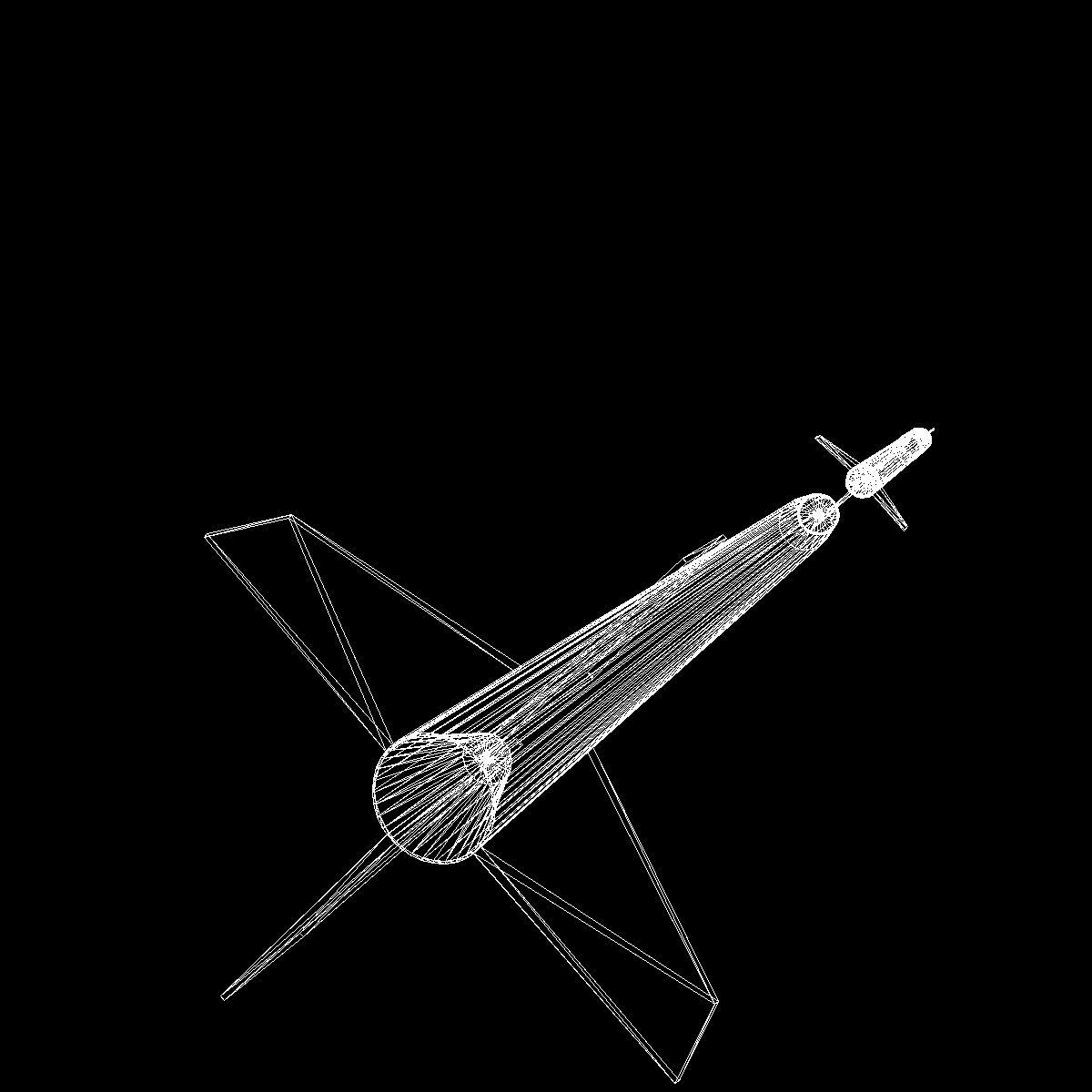 Beta Centauro Rocket Low-poly 3D model_14