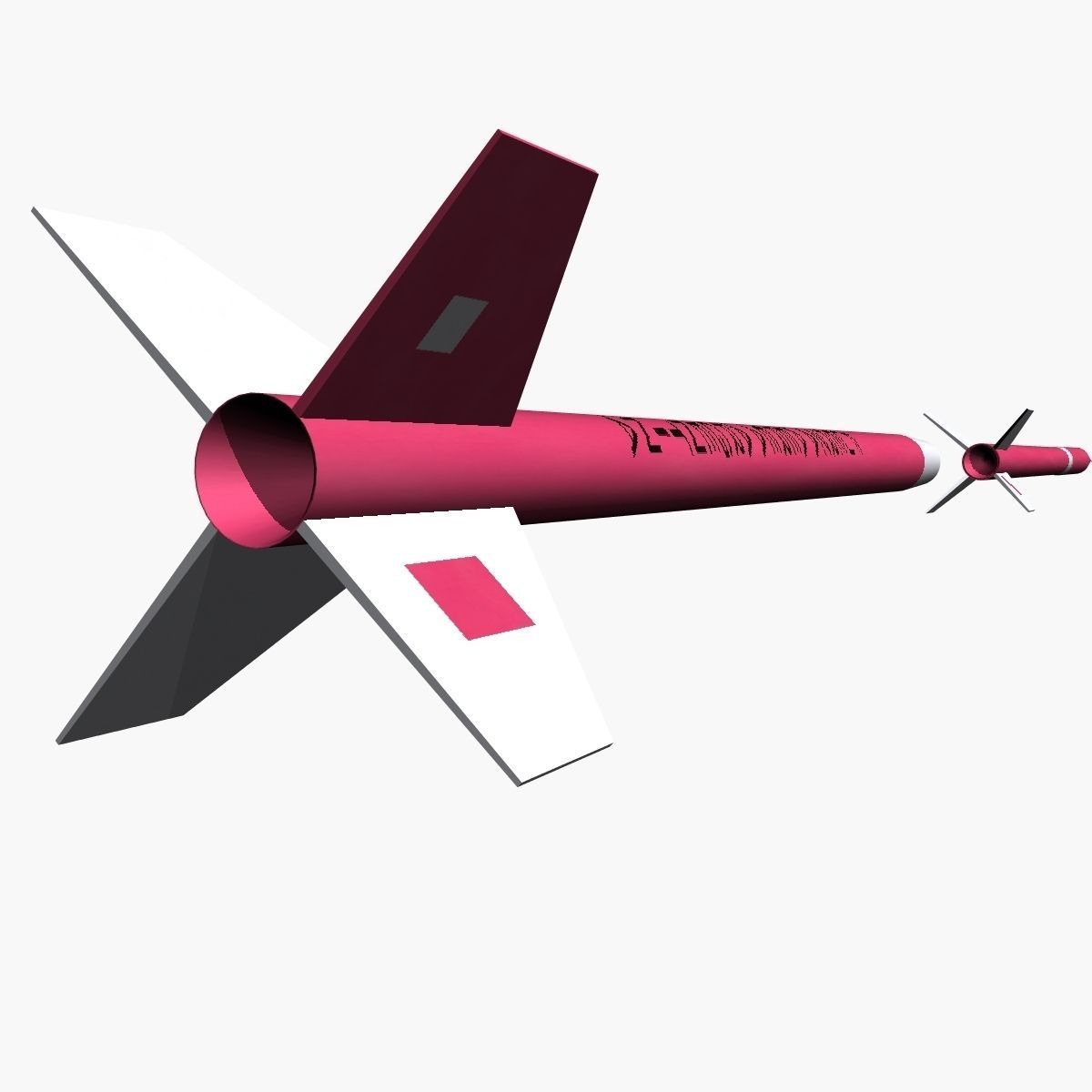 Beta Centauro Rocket Low-poly 3D model_5