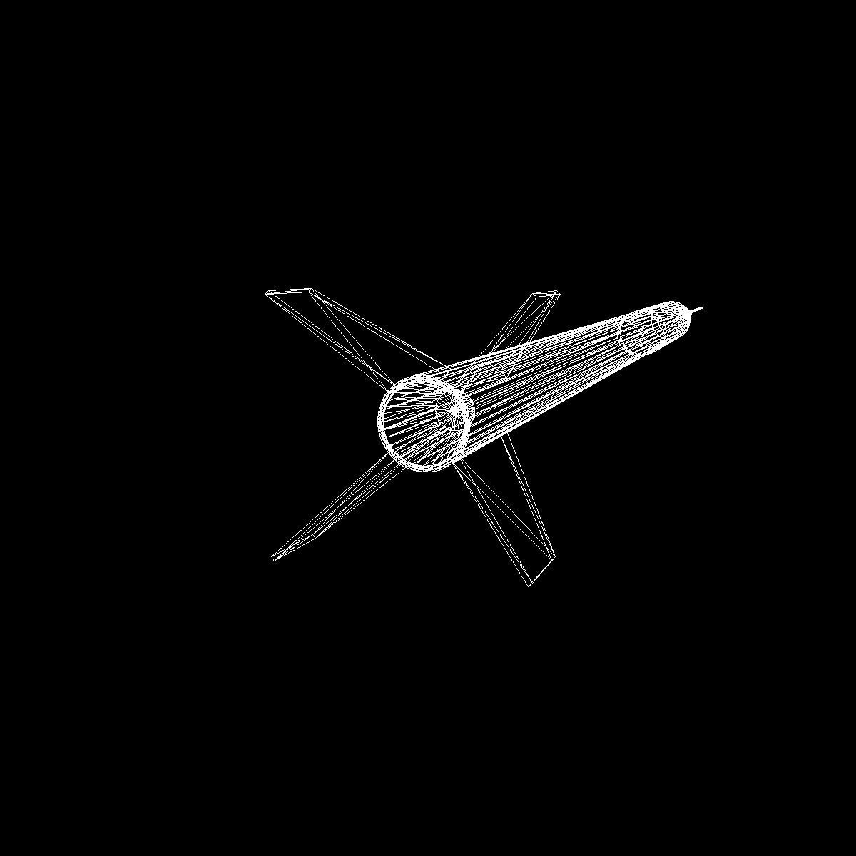 Beta Centauro Rocket Low-poly 3D model_12