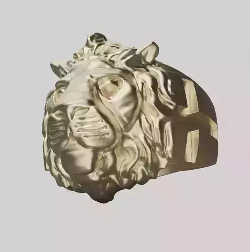 Lion king cross ring  STL Printable