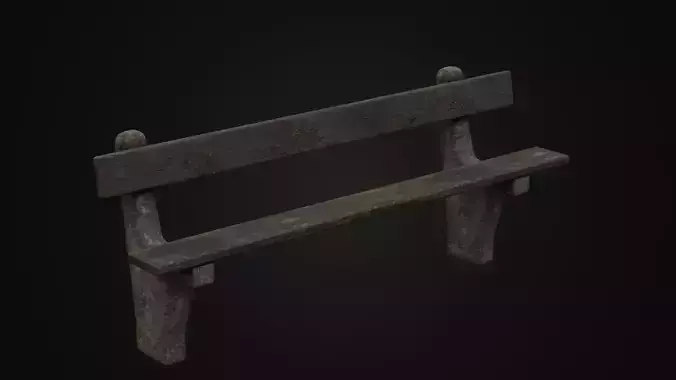 Old Dirty Soviet Bench 01