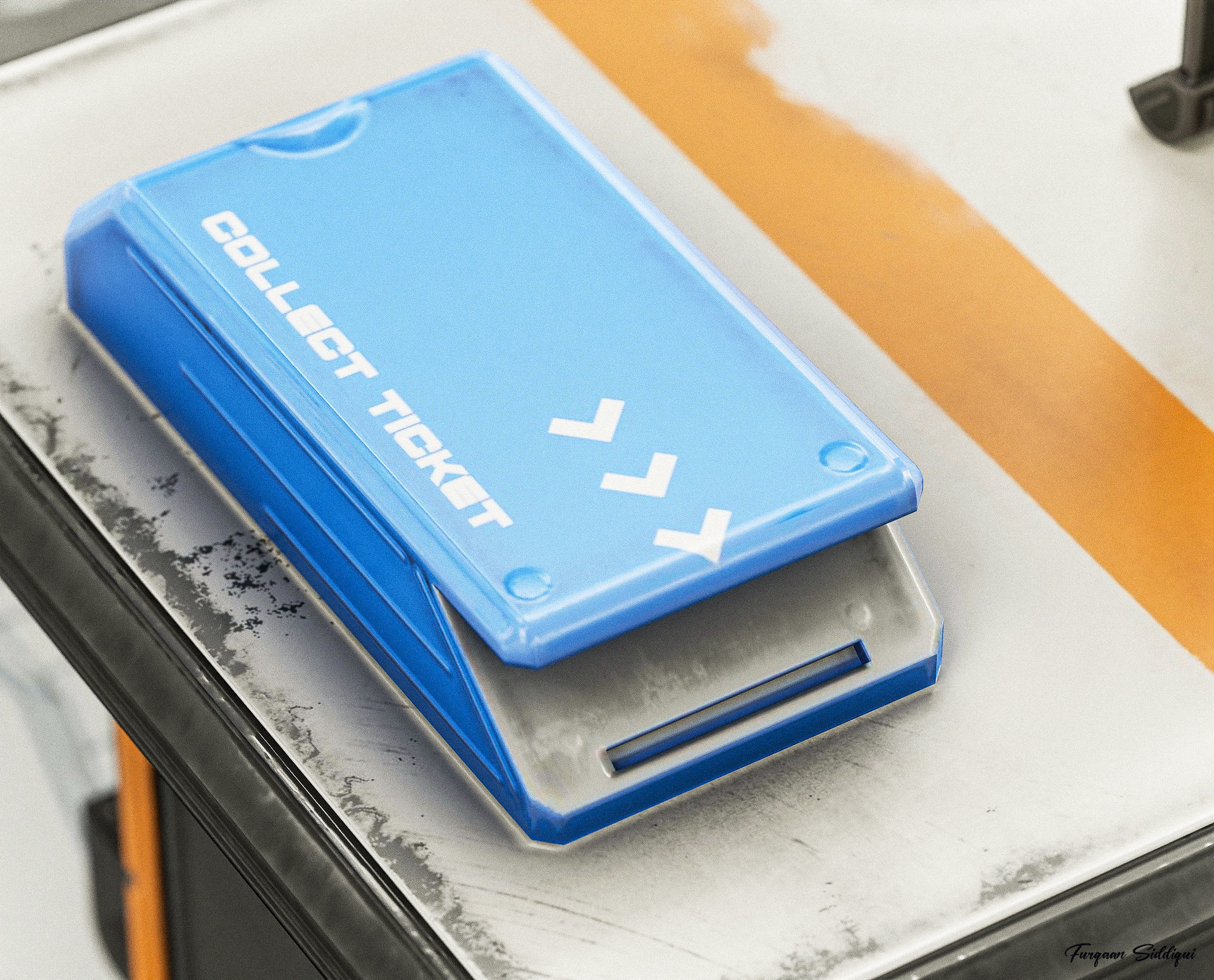 Sci-fi Stylized Office Table PBR Low-poly 3D model_10