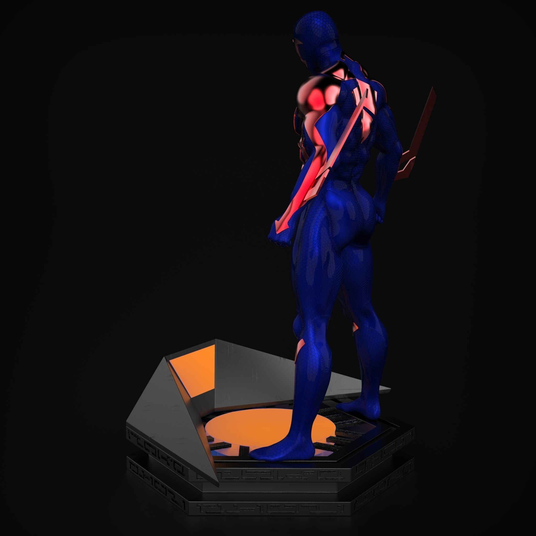 Spider-Man 2099 3D print model_6