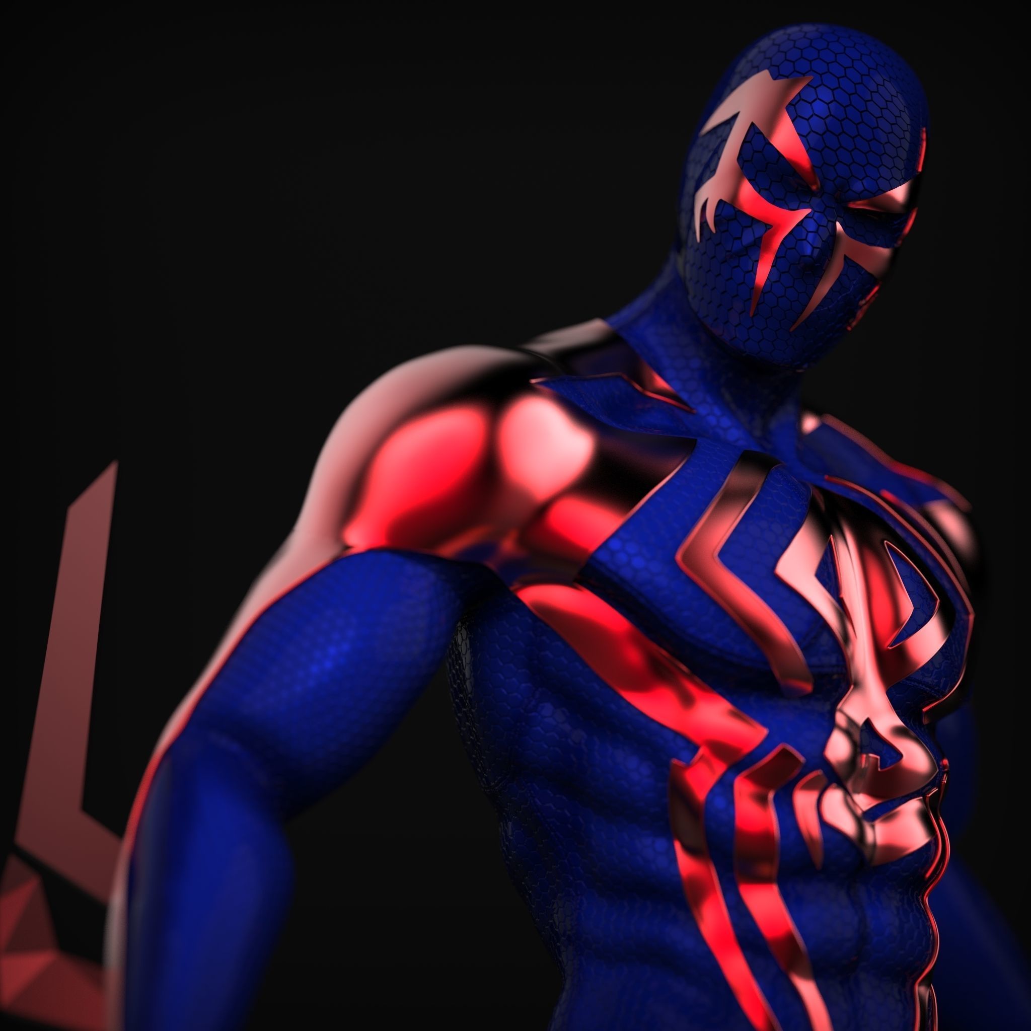 Spider-Man 2099 3D print model_10