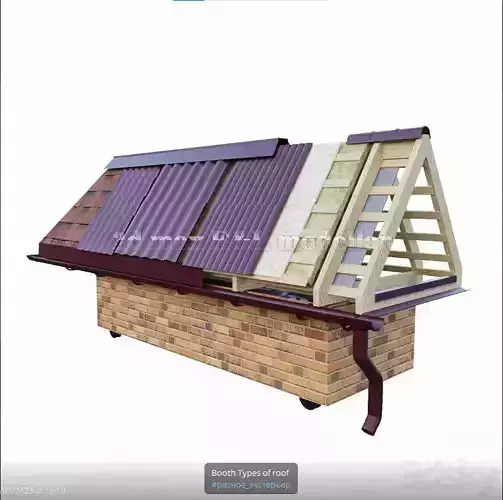 Booth Types of roof 3D print model