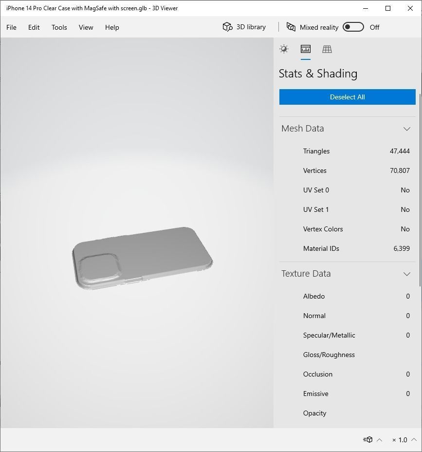 iPhone 14 Pro Clear Case with MagSafe - Low Poly PBR - glTF v2 Free 3D model_20