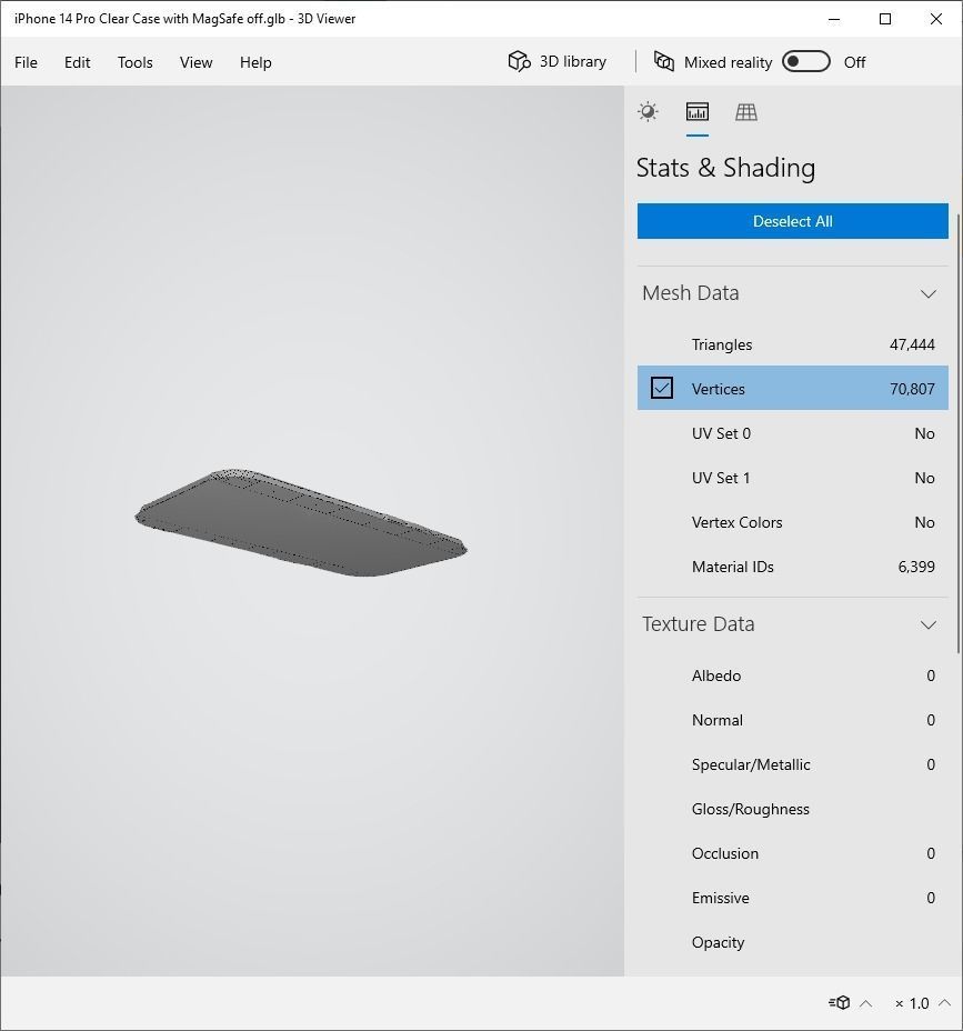 iPhone 14 Pro Clear Case with MagSafe - Low Poly PBR - glTF v2 Free 3D model_2