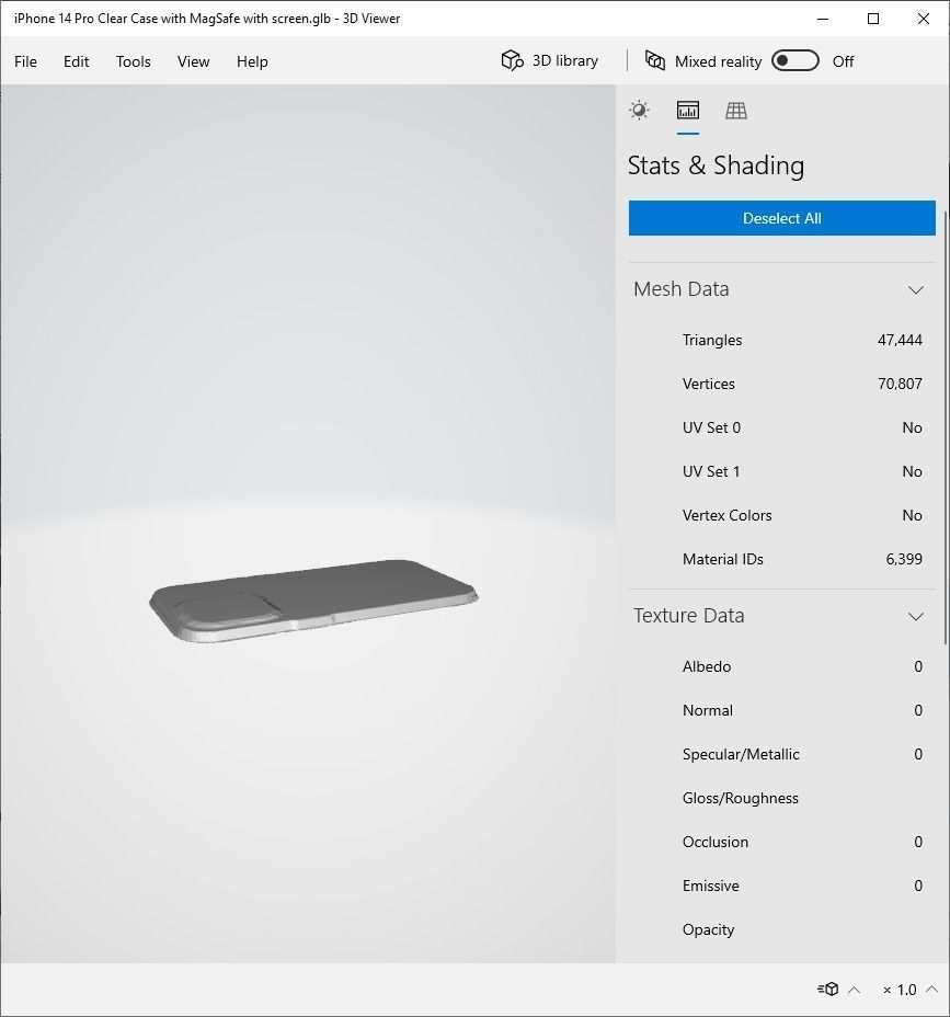 iPhone 14 Pro Clear Case with MagSafe - Low Poly PBR - glTF v2 Free 3D model_18