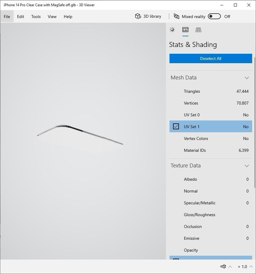 iPhone 14 Pro Clear Case with MagSafe - Low Poly PBR - glTF v2 Free 3D model_3
