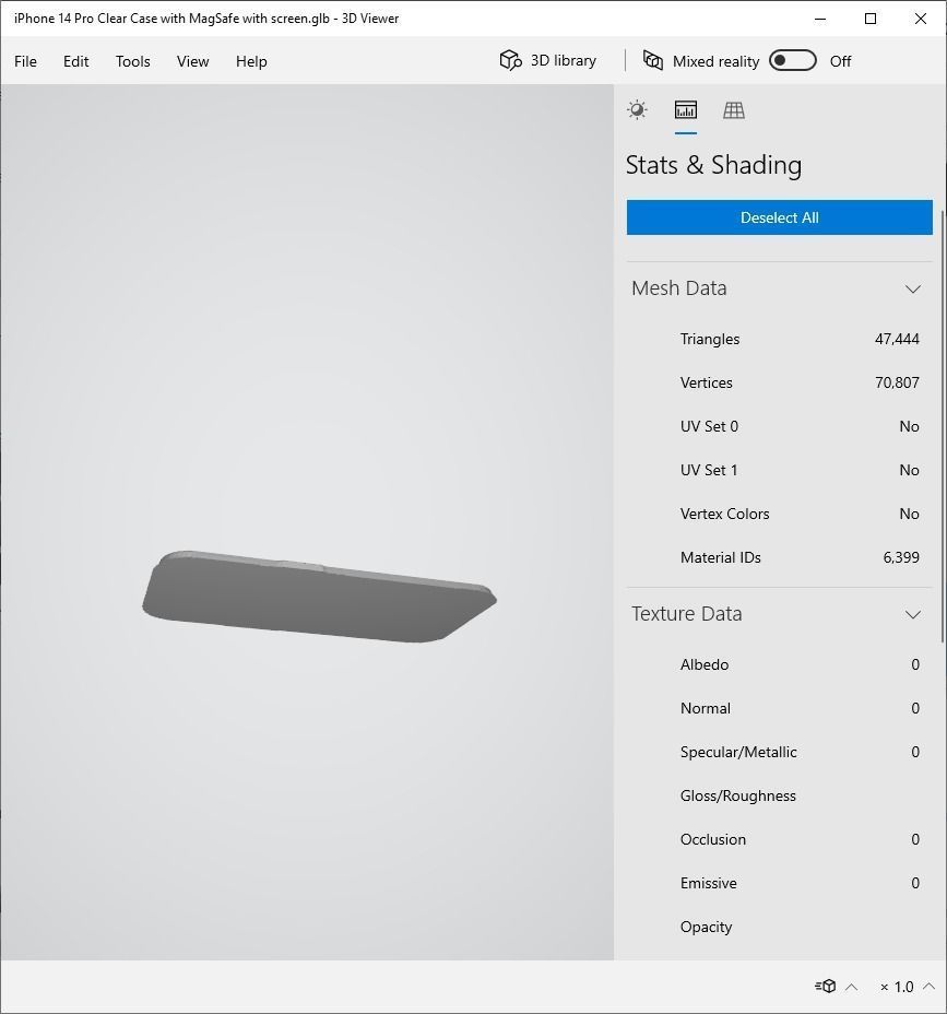 iPhone 14 Pro Clear Case with MagSafe - Low Poly PBR - glTF v2 Free 3D model_19