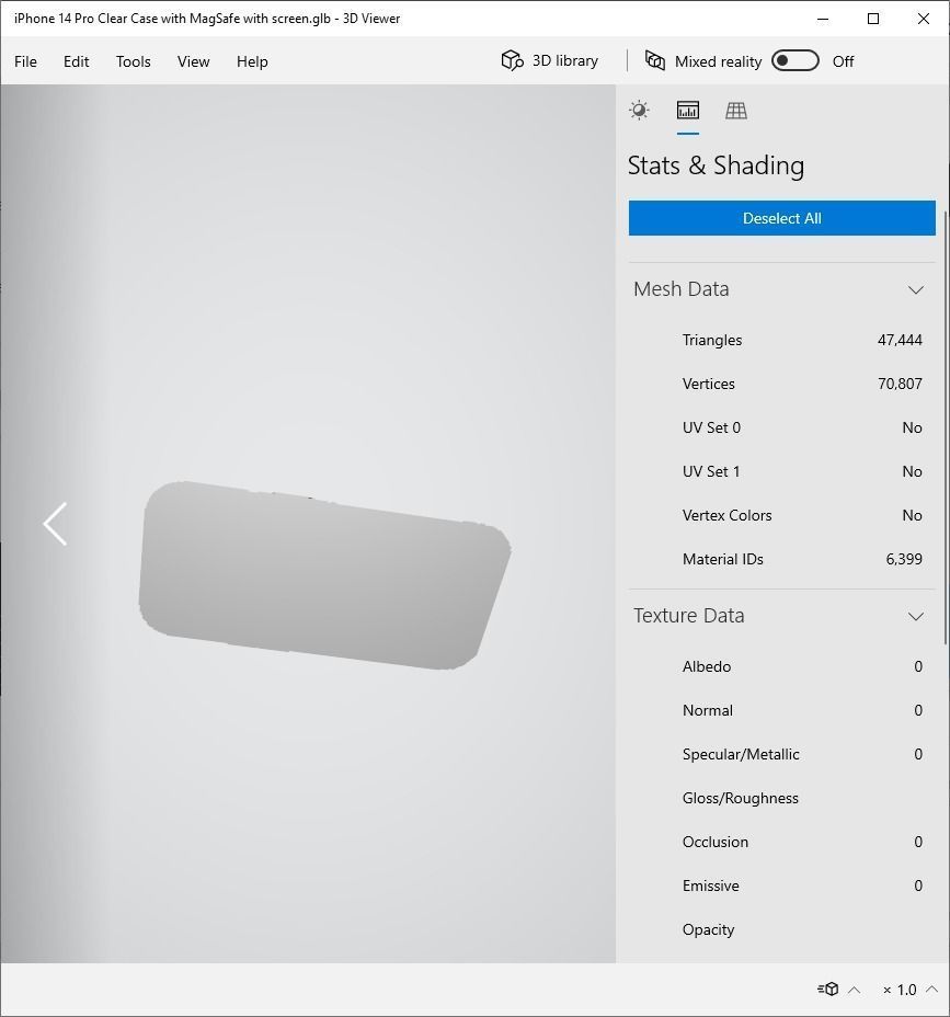 iPhone 14 Pro Clear Case with MagSafe - Low Poly PBR - glTF v2 Free 3D model_22