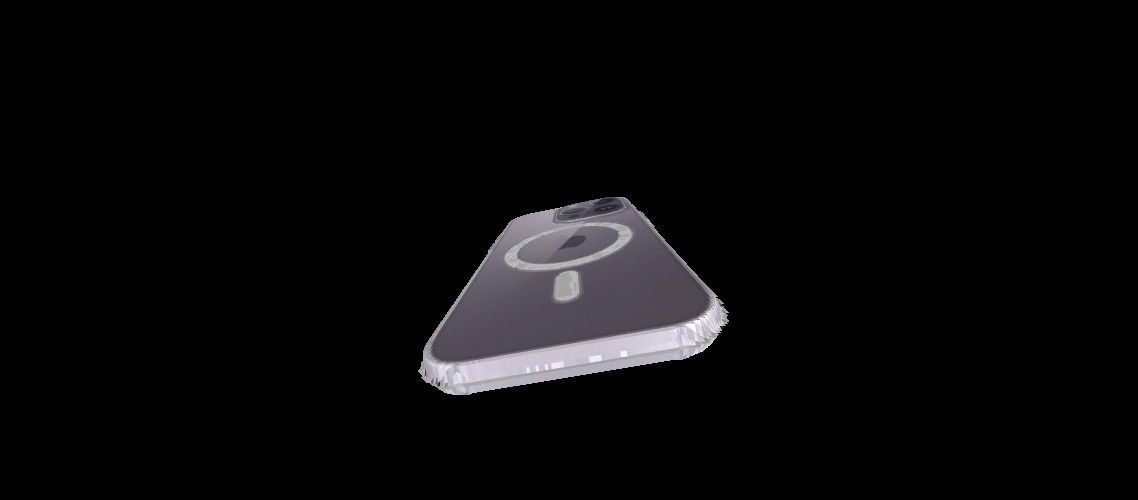 iPhone 14 Pro Clear Case with MagSafe - Low Poly PBR - glTF v2 Free 3D model_12