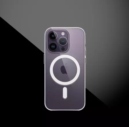 iPhone 14 Pro Clear Case with MagSafe - Low Poly PBR - glTF v2 Free 3D model_0