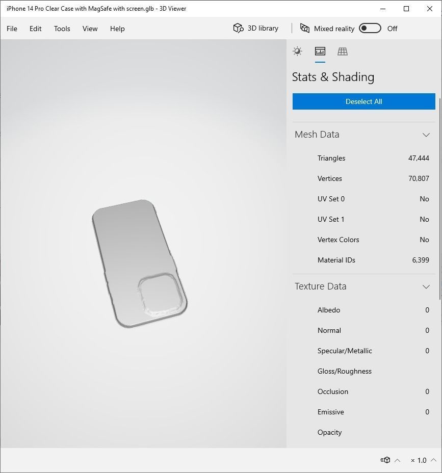 iPhone 14 Pro Clear Case with MagSafe - Low Poly PBR - glTF v2 Free 3D model_24