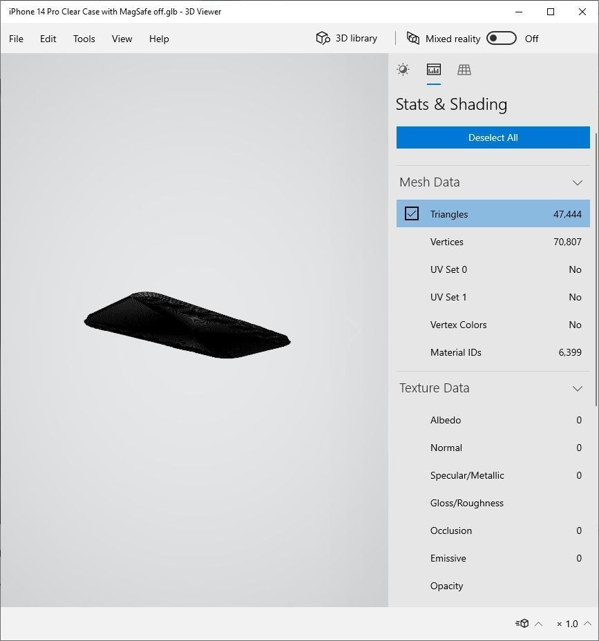 iPhone 14 Pro Clear Case with MagSafe - Low Poly PBR - glTF v2 Free 3D model_6