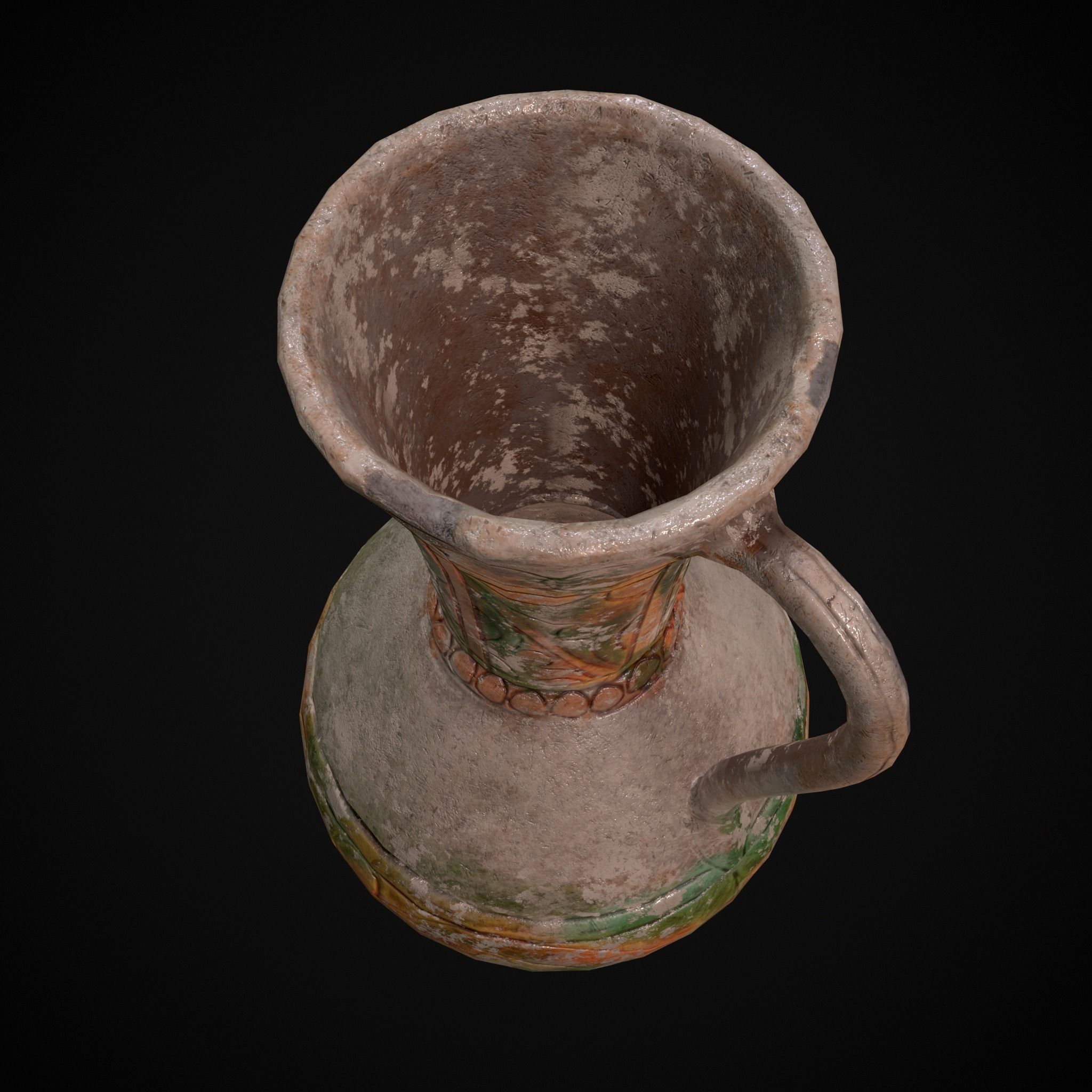 Byzantine Jar Low-poly 3D model_13