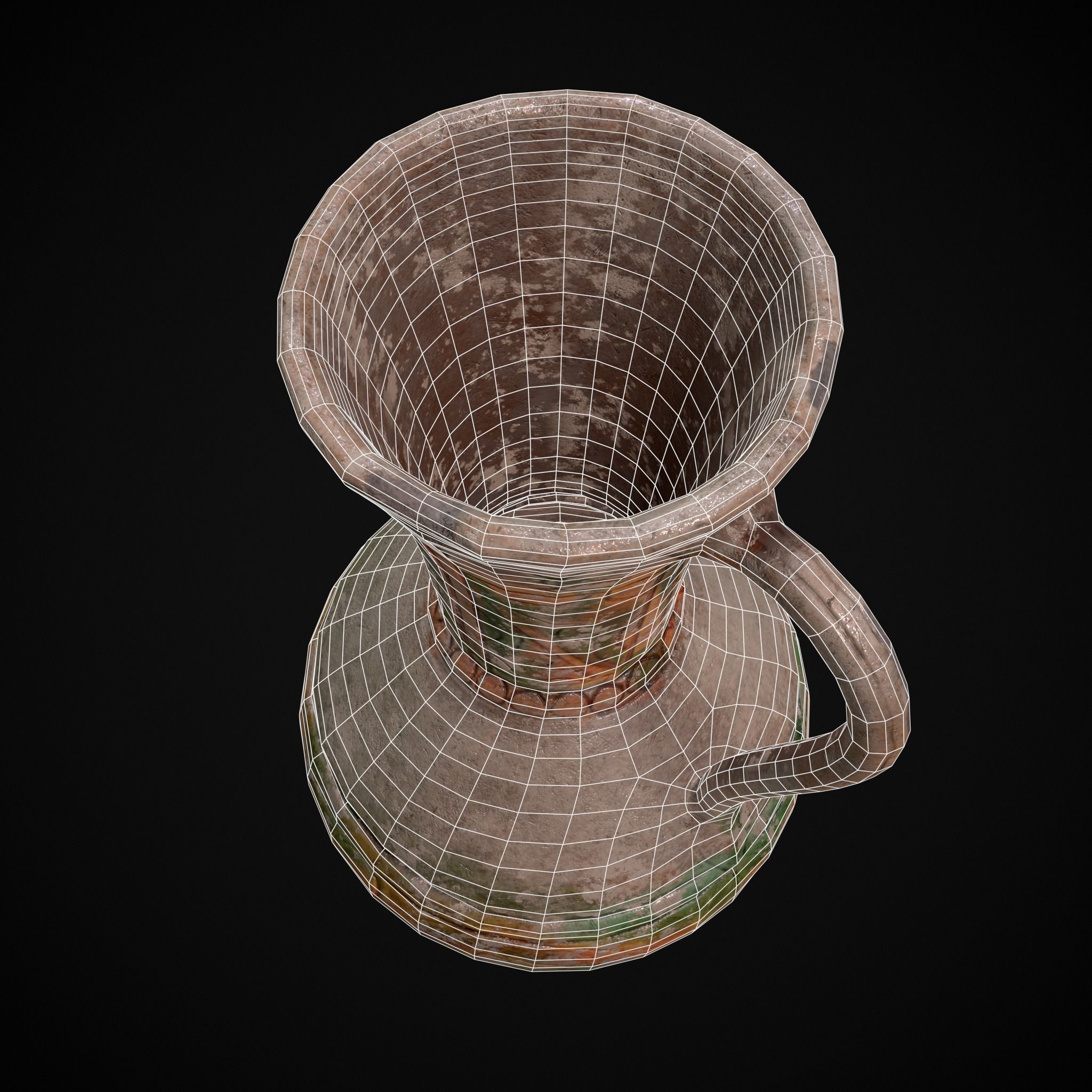 Byzantine Jar Low-poly 3D model_14