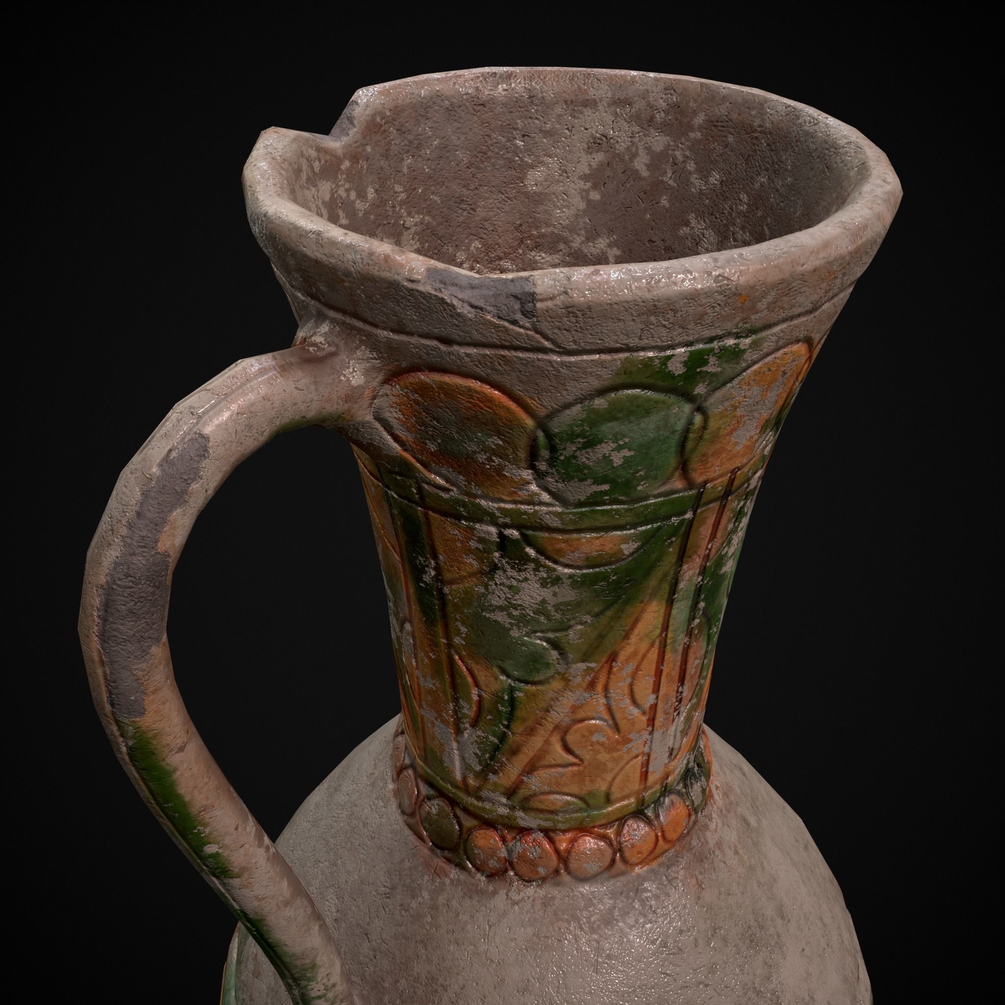 Byzantine Jar Low-poly 3D model_25