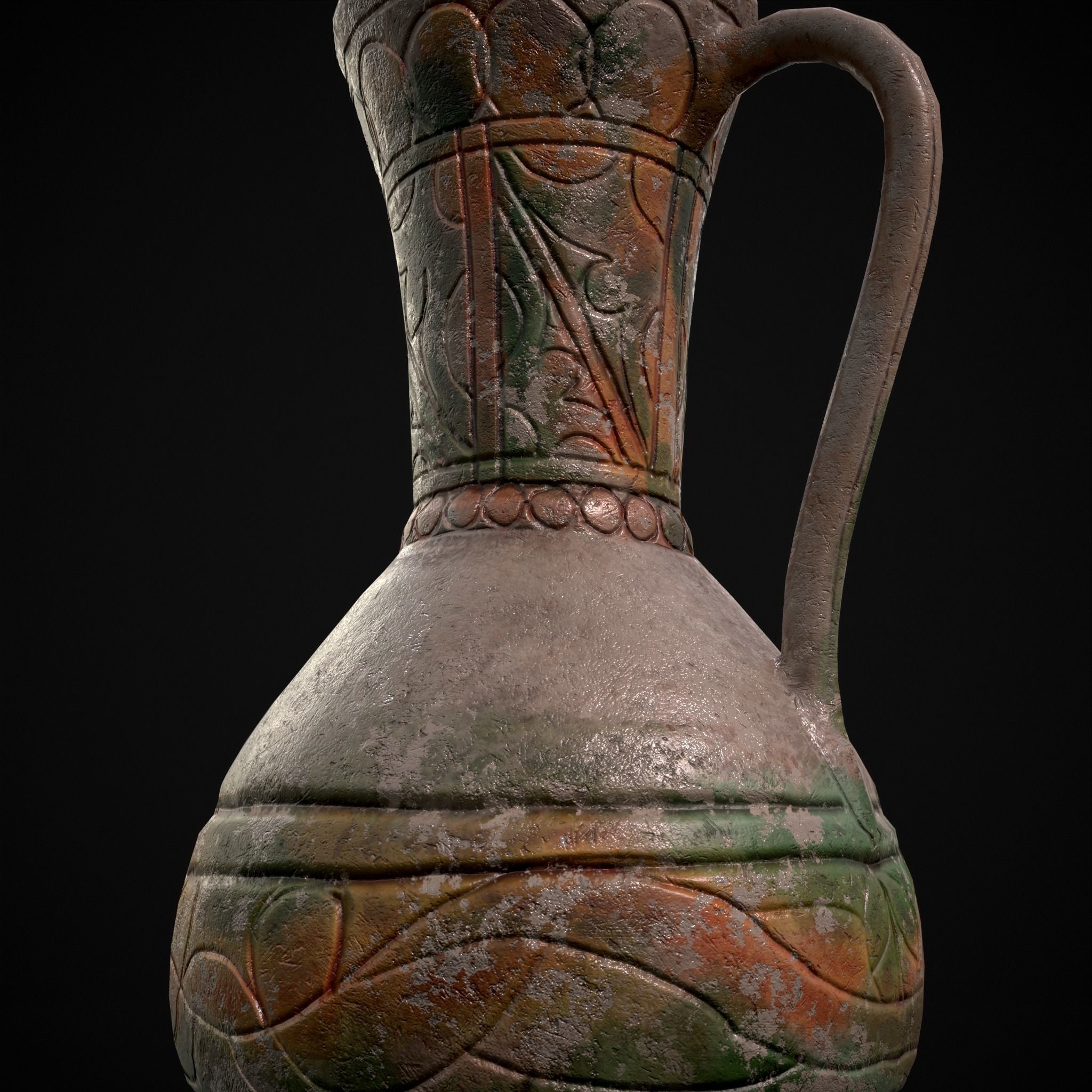 Byzantine Jar Low-poly 3D model_16