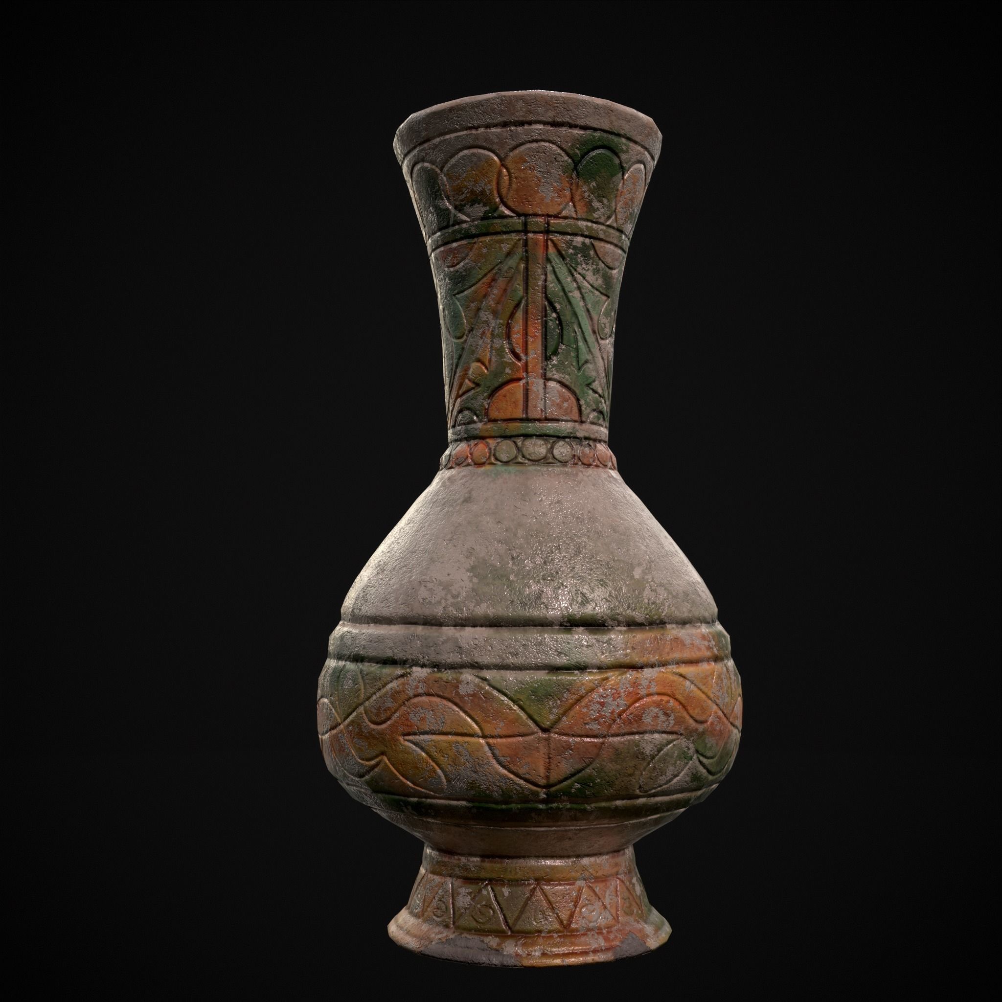 Byzantine Jar Low-poly 3D model_3