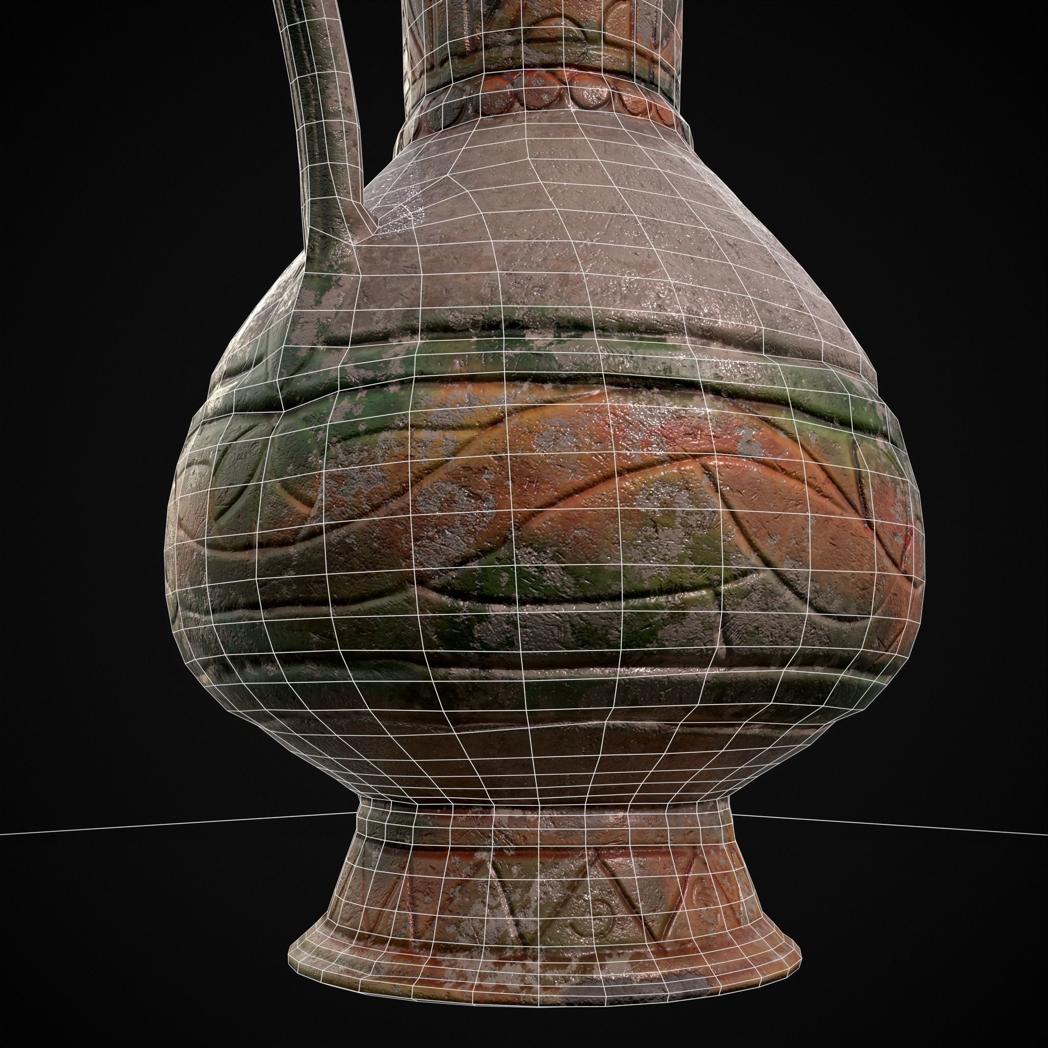 Byzantine Jar Low-poly 3D model_20