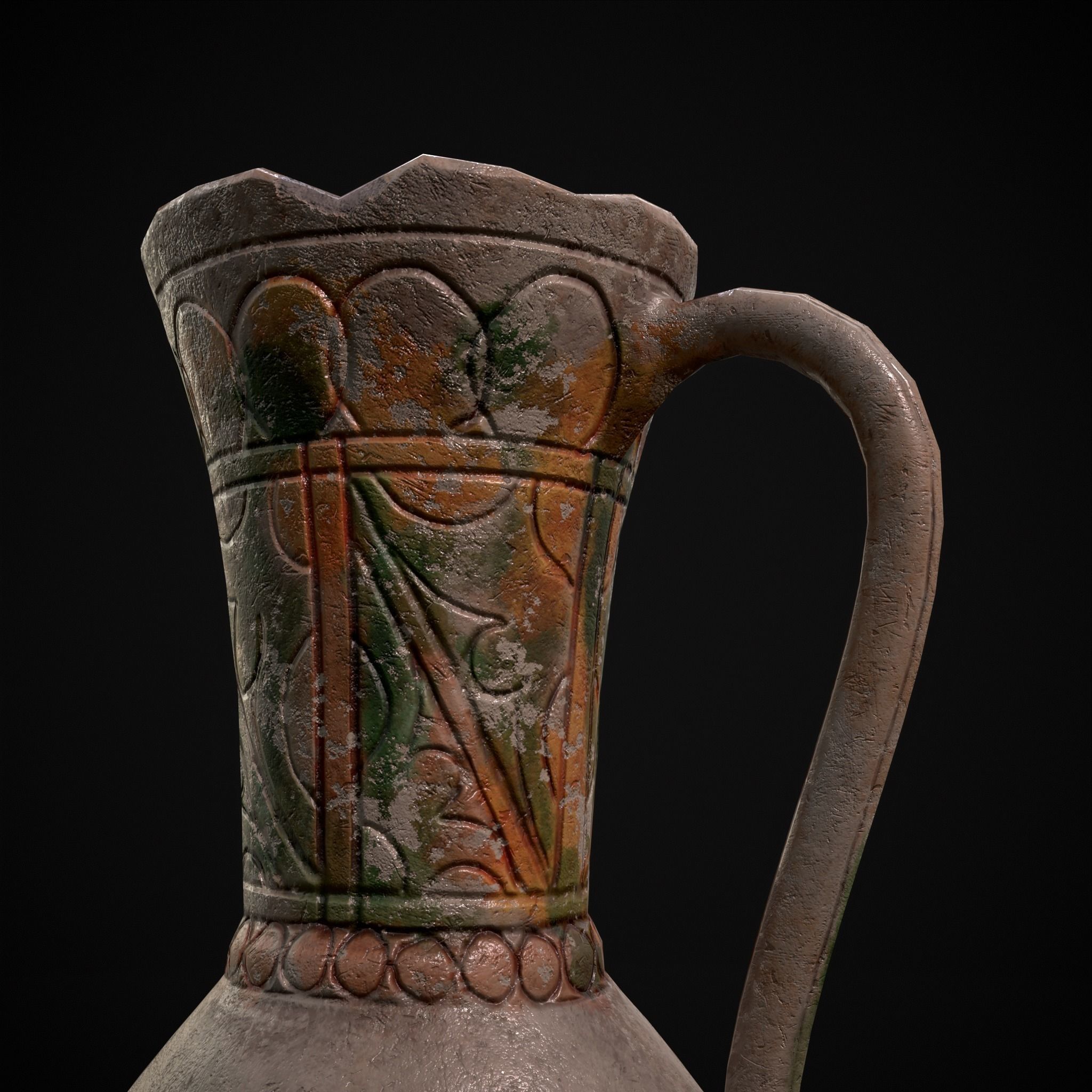 Byzantine Jar Low-poly 3D model_23