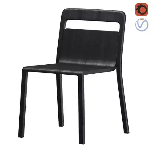 Hollywood Chair Black Stained Oak