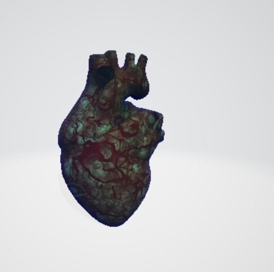 Realistic and Symbolic Heart - Beating and Still Variants Free low-poly 3D model_11