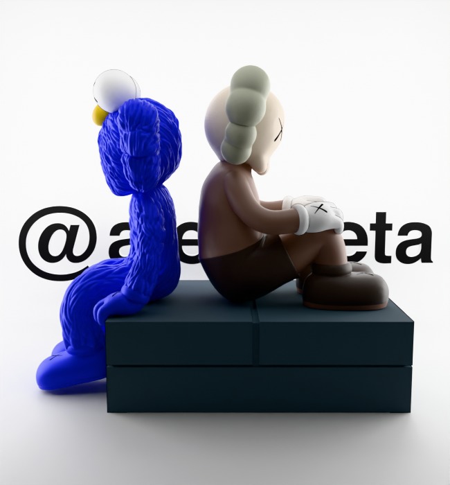 Kaws BFF Seeing x Companion Watching for Print 3D print model_11