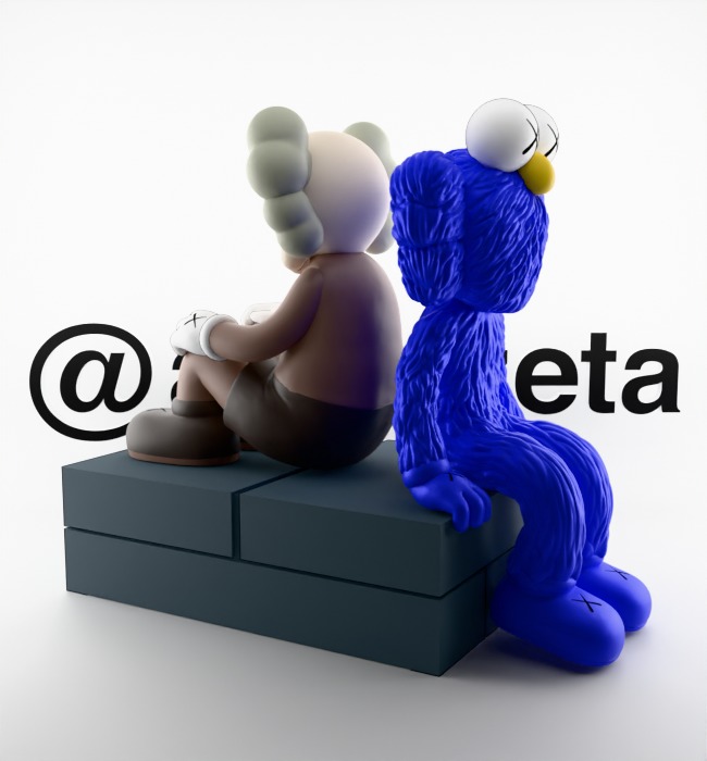 Kaws BFF Seeing x Companion Watching for Print 3D print model_32