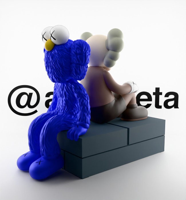 Kaws BFF Seeing x Companion Watching for Print 3D print model_7
