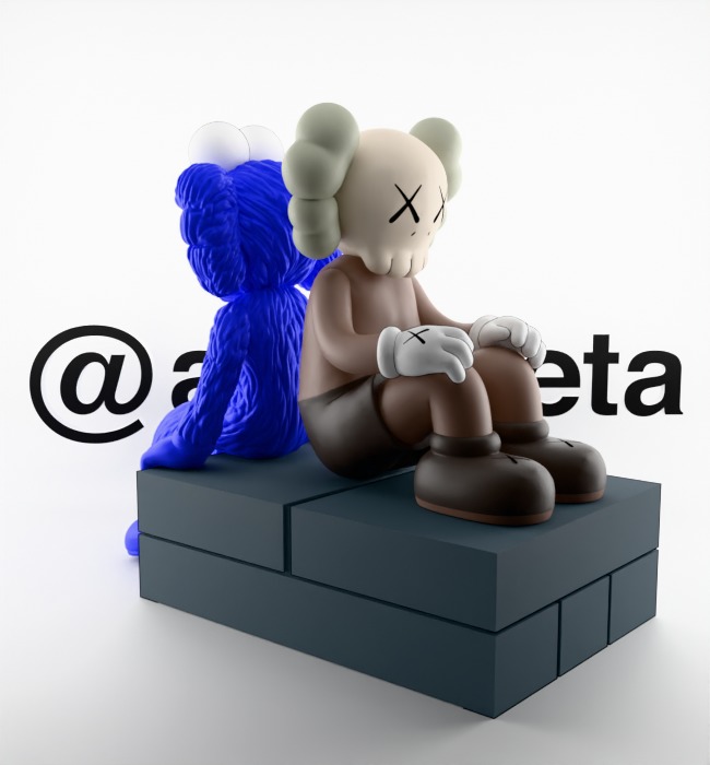 Kaws BFF Seeing x Companion Watching for Print 3D print model_15