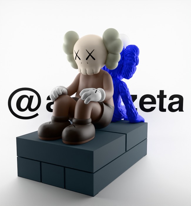 Kaws BFF Seeing x Companion Watching for Print 3D print model_23