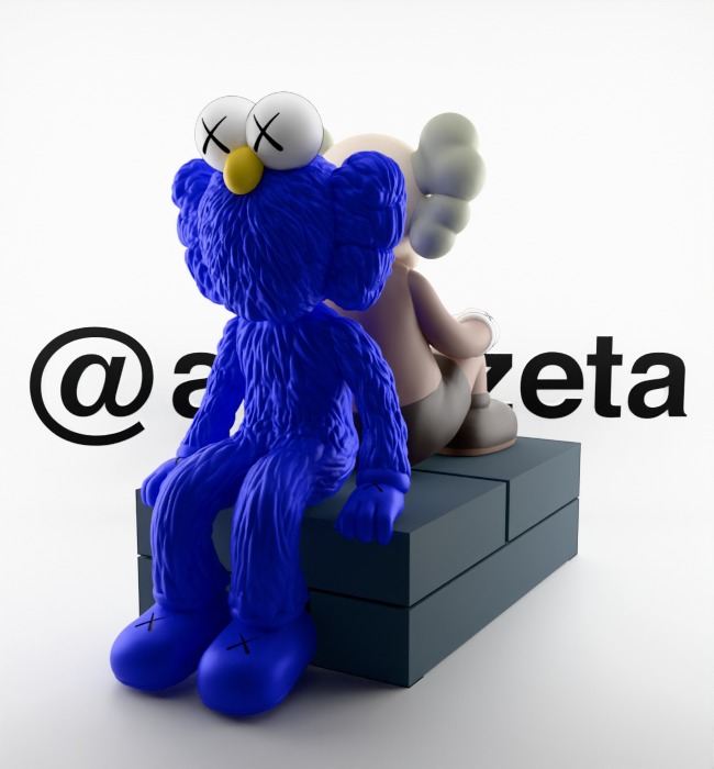 Kaws BFF Seeing x Companion Watching for Print 3D print model_5