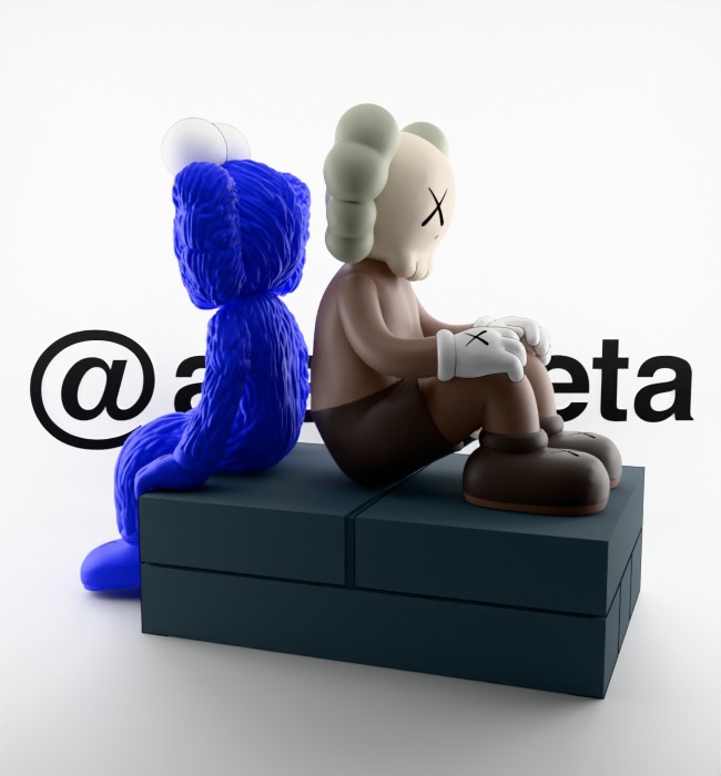 Kaws BFF Seeing x Companion Watching for Print 3D print model_13