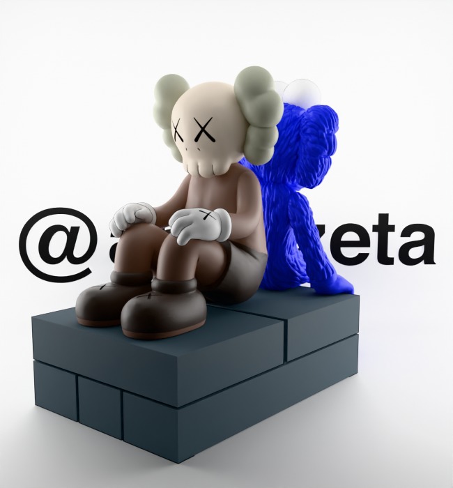 Kaws BFF Seeing x Companion Watching for Print 3D print model_24