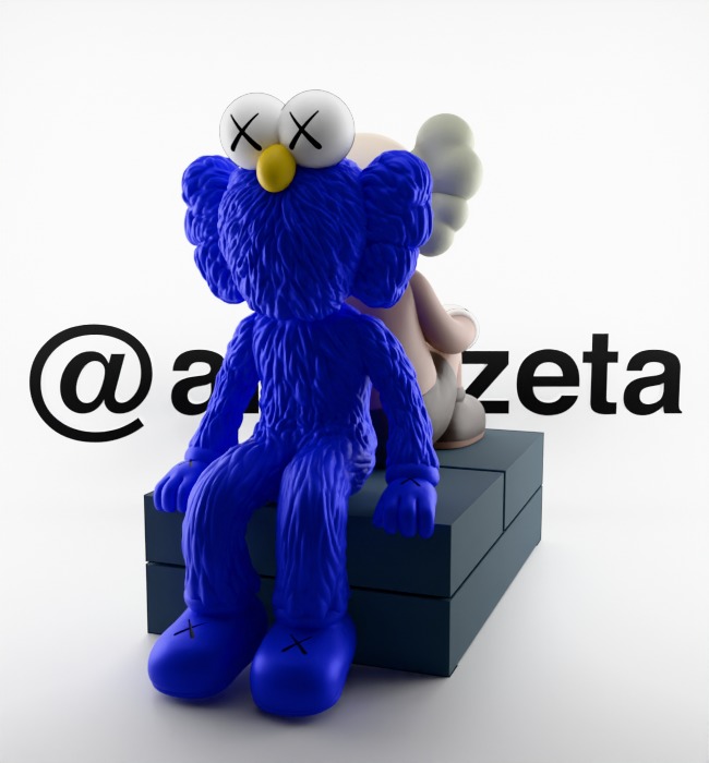 Kaws BFF Seeing x Companion Watching for Print 3D print model_4