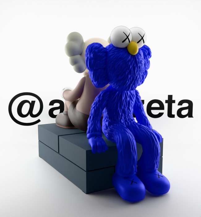 Kaws BFF Seeing x Companion Watching for Print 3D print model_35