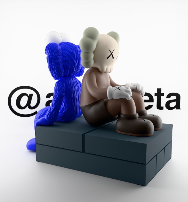 Kaws BFF Seeing x Companion Watching for Print 3D print model_14