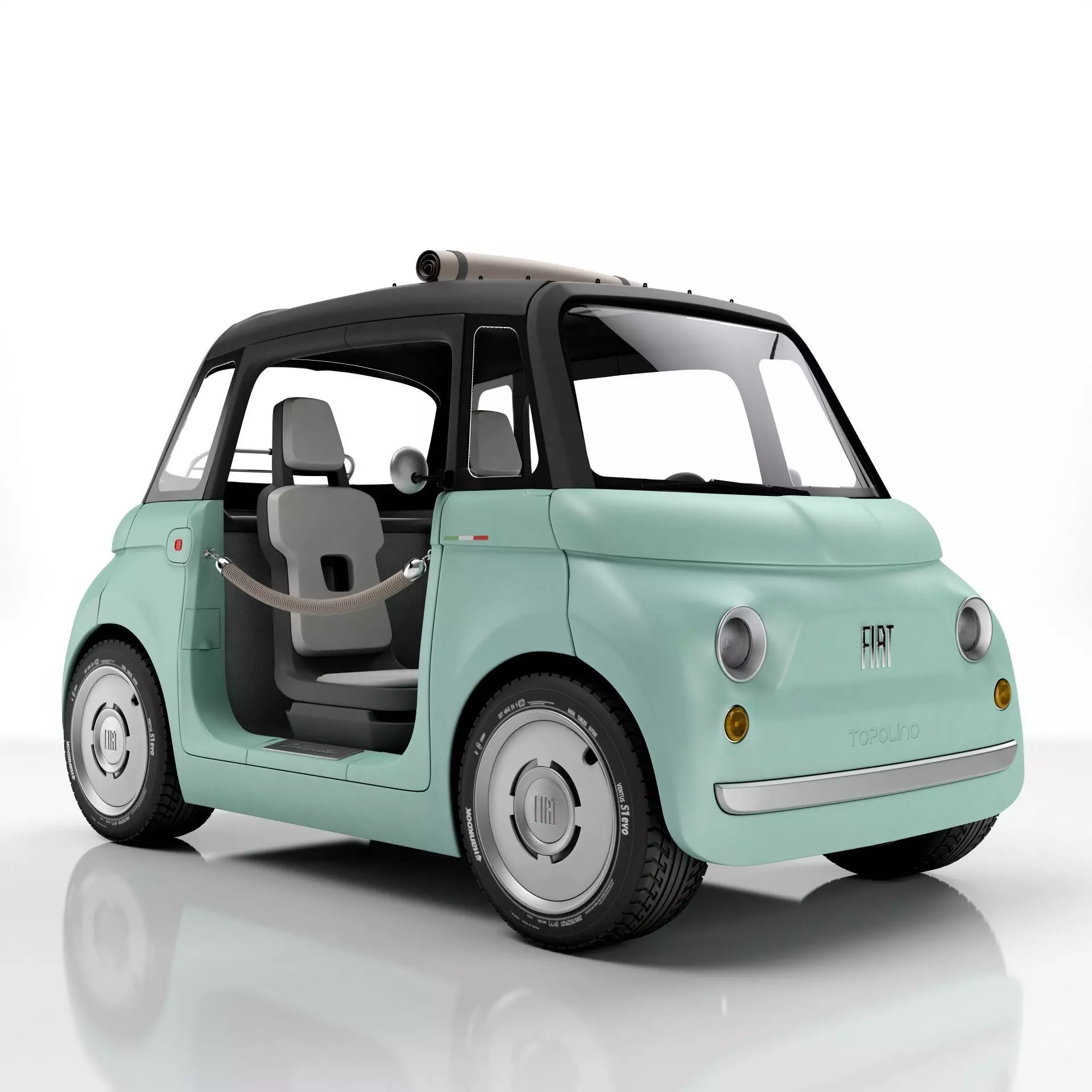 Fiat Topolino 2023 3D model_0