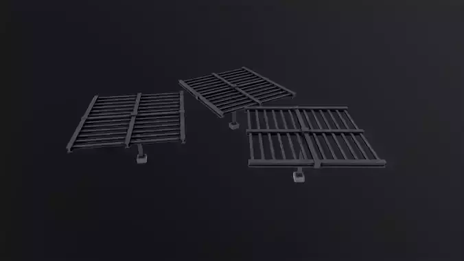 Construction steel beam 3D Model Low-poly 3D model
