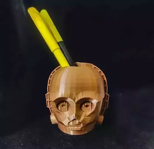 C3PO pencil holder