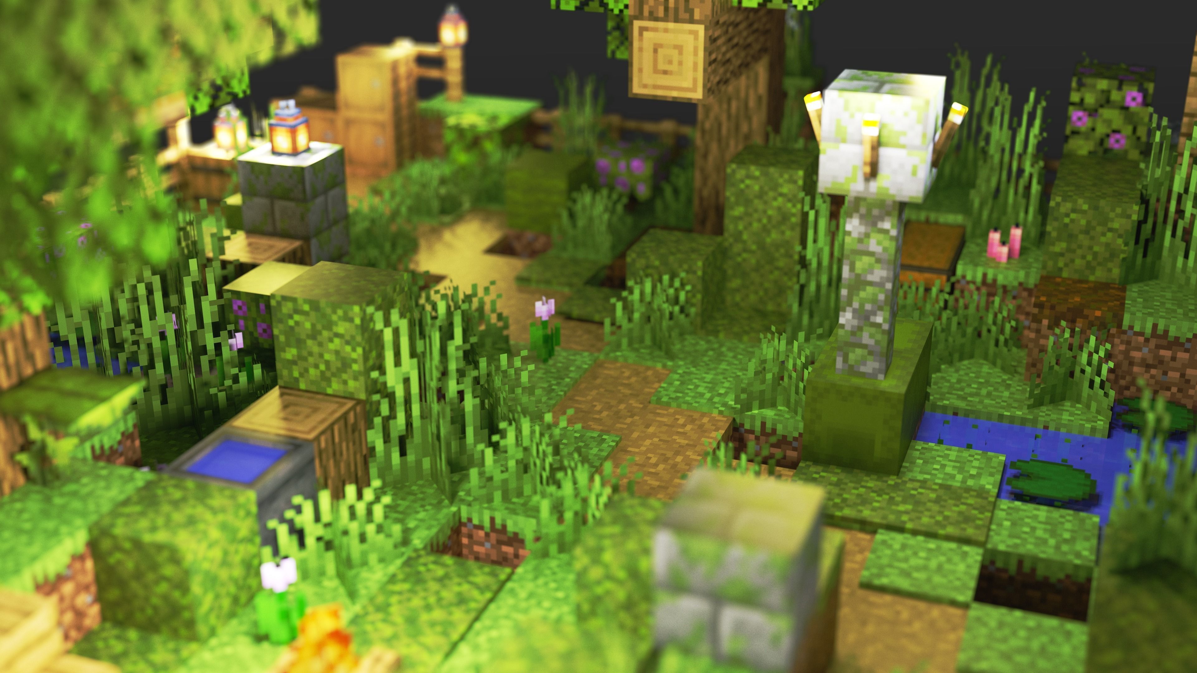 The Travelers Path - A Minecraft Journey Tile Low-poly 3D model_5