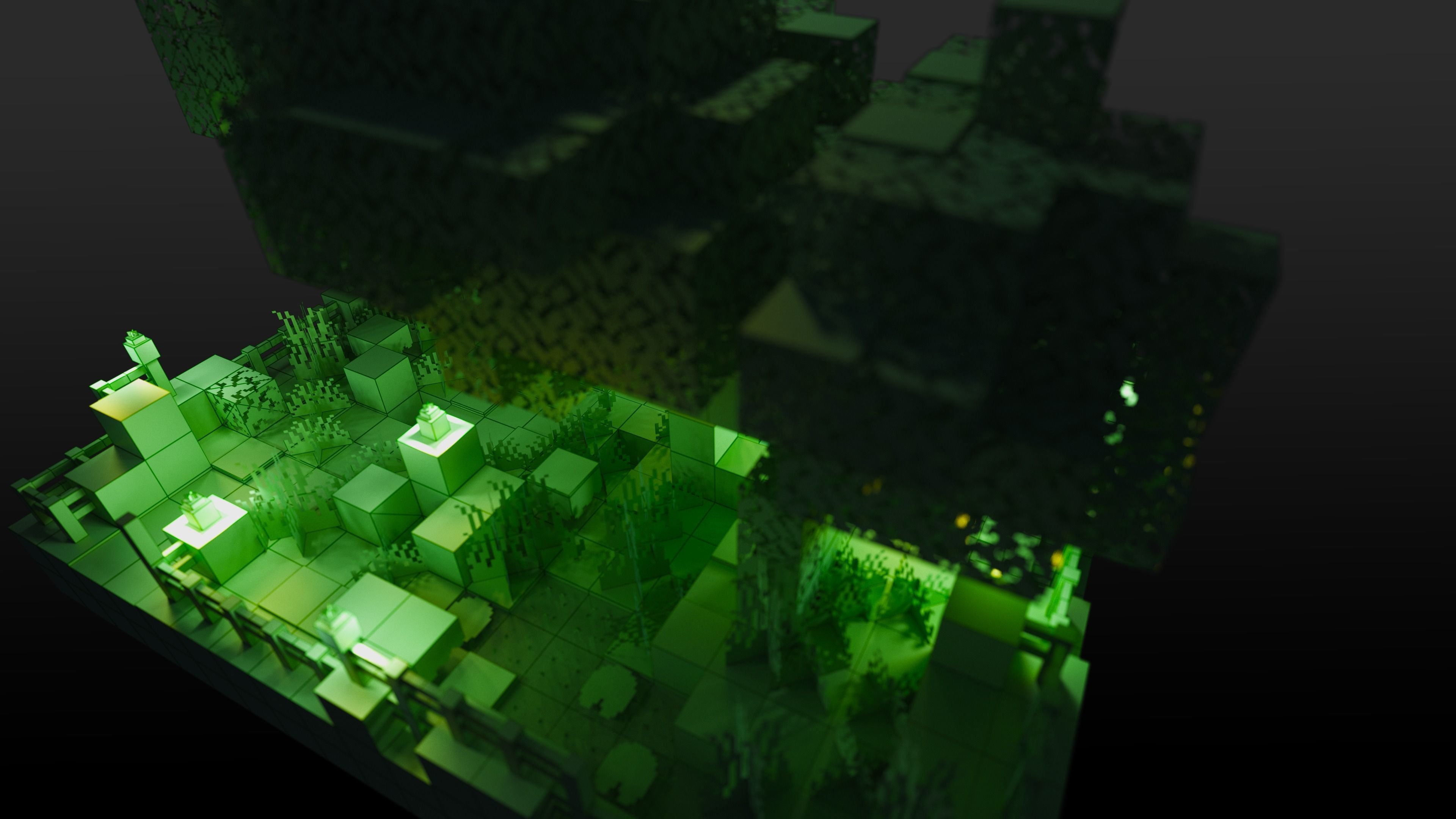 The Travelers Path - A Minecraft Journey Tile Low-poly 3D model_15