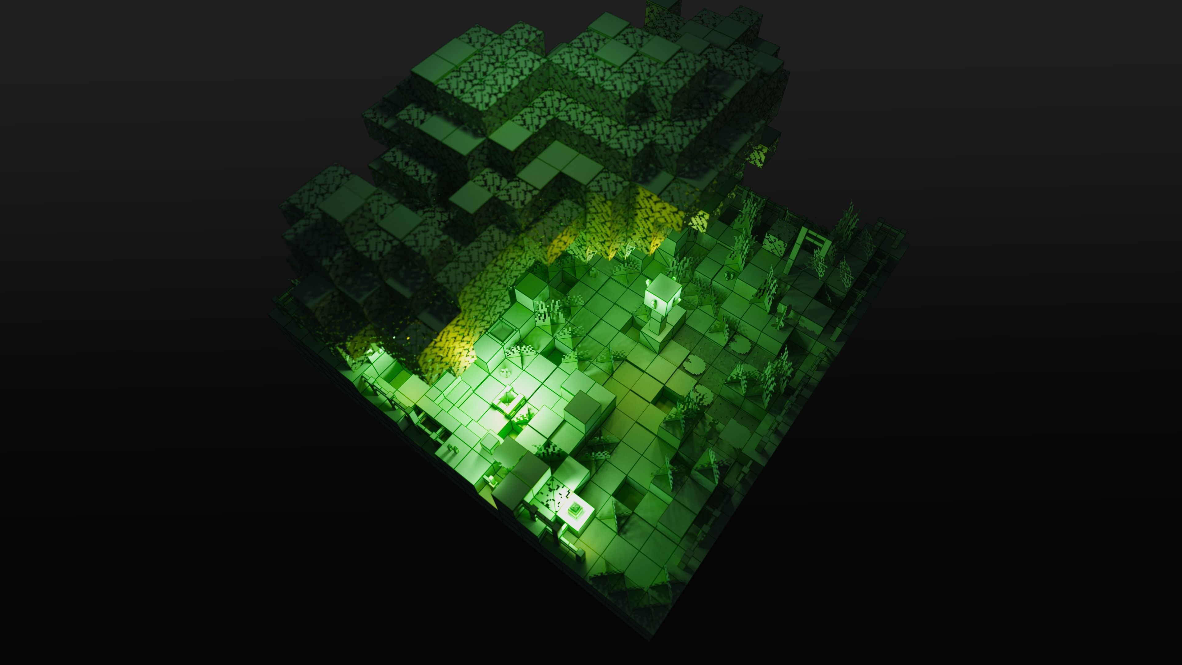 The Travelers Path - A Minecraft Journey Tile Low-poly 3D model_14