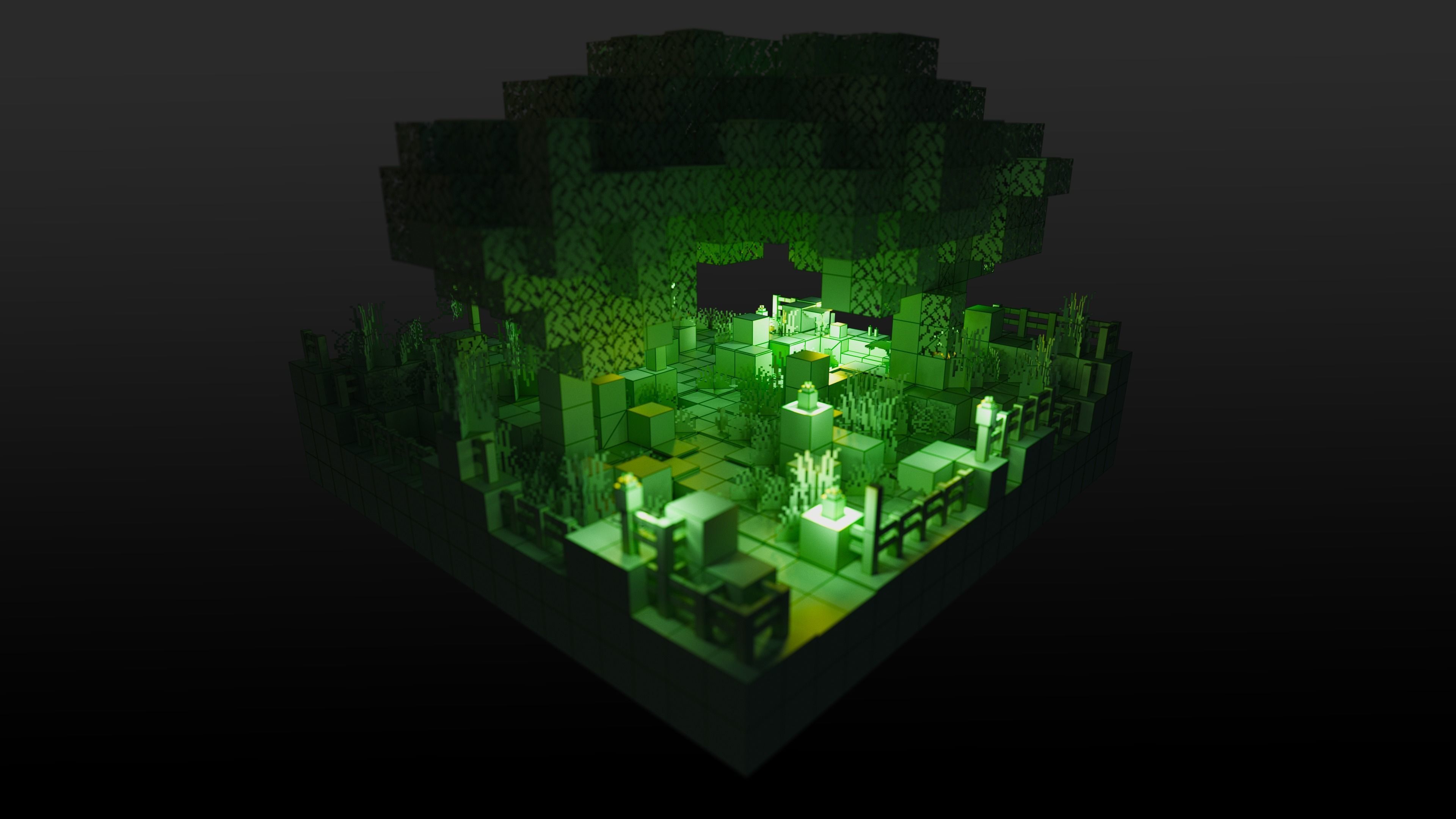 The Travelers Path - A Minecraft Journey Tile Low-poly 3D model_10