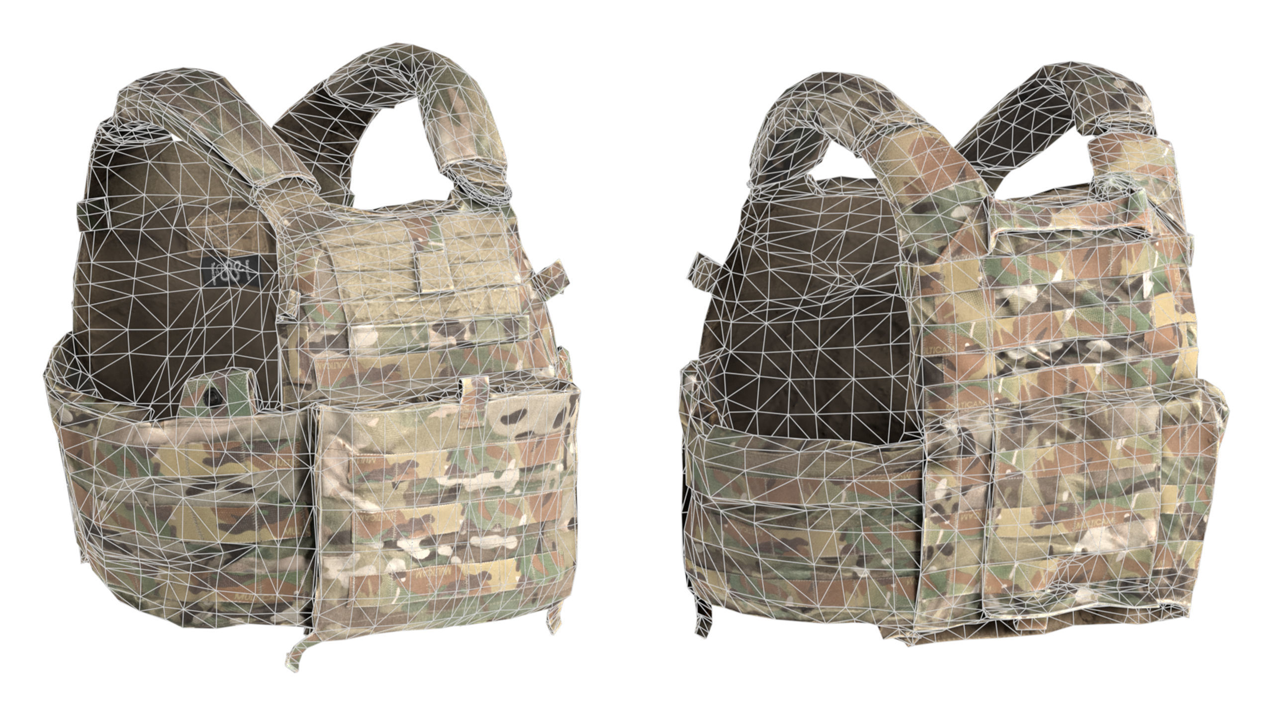 LBT 6094 PLATE CARRIER Low-poly 3D model_7